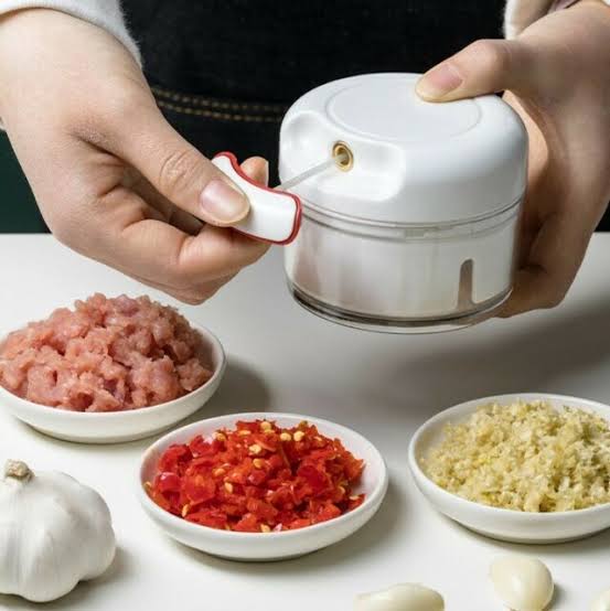 Mini Manual Food Chopper & Garlic Crusher