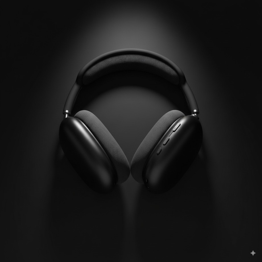 Black ABS Plastic Headphone – Durable & Stylish Design thumbnail 3