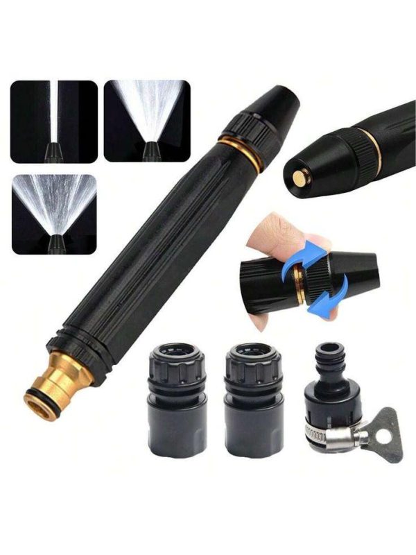 Adjustable Water Spray Nozzle – Durable Plastic Garden Hose Sprayer