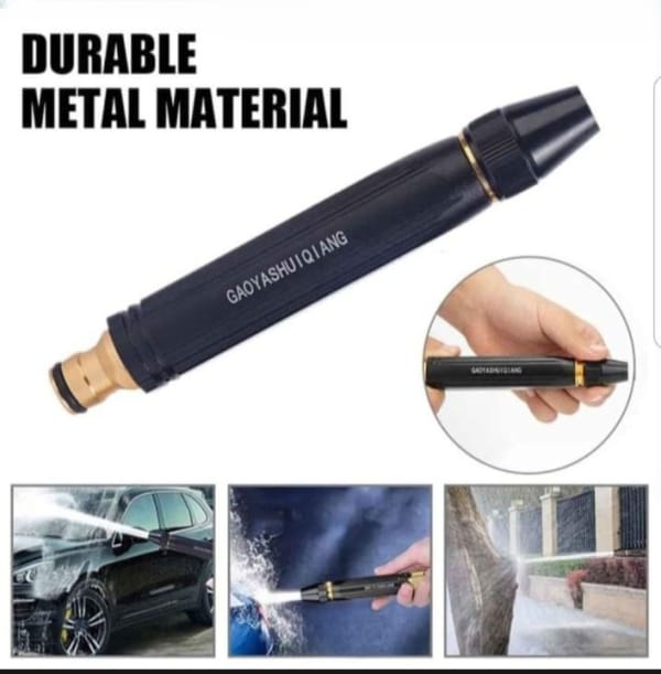 Adjustable Water Spray Nozzle – Durable Plastic Garden Hose Sprayer thumbnail 4