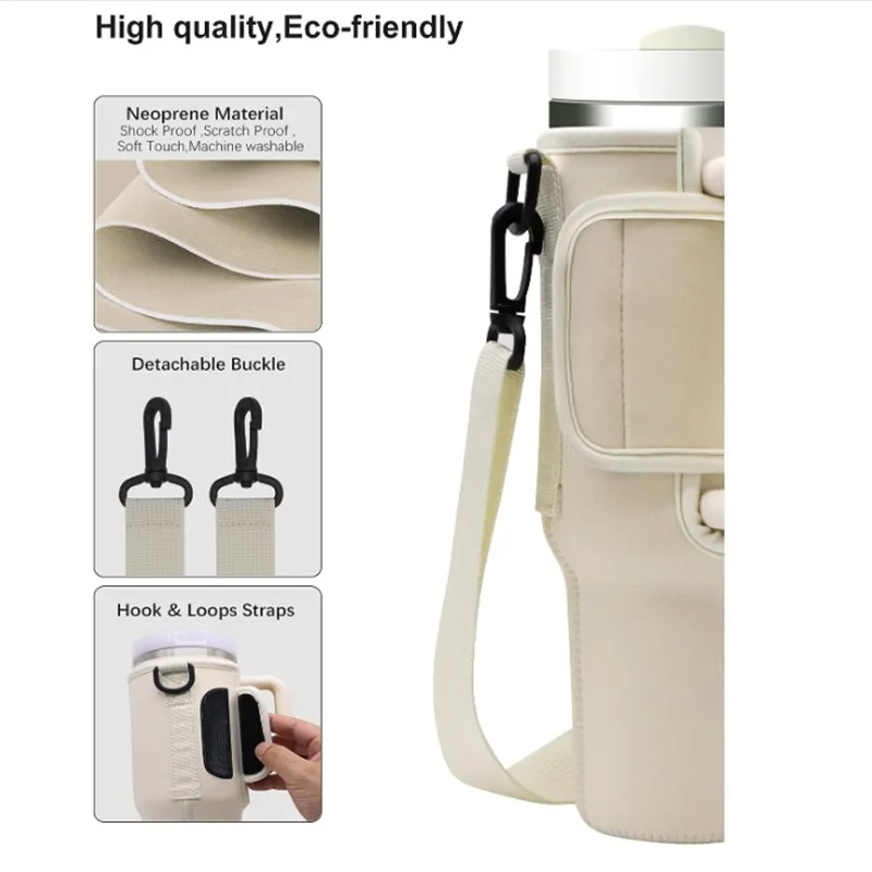40oz Tumbler Carrier Bag with Shoulder Strap – Mix & Random Colors