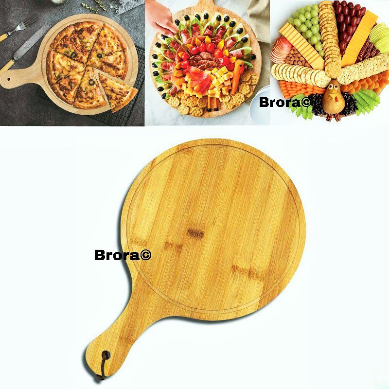 Original Wooden Pizza Serving Tray – Premium Quality