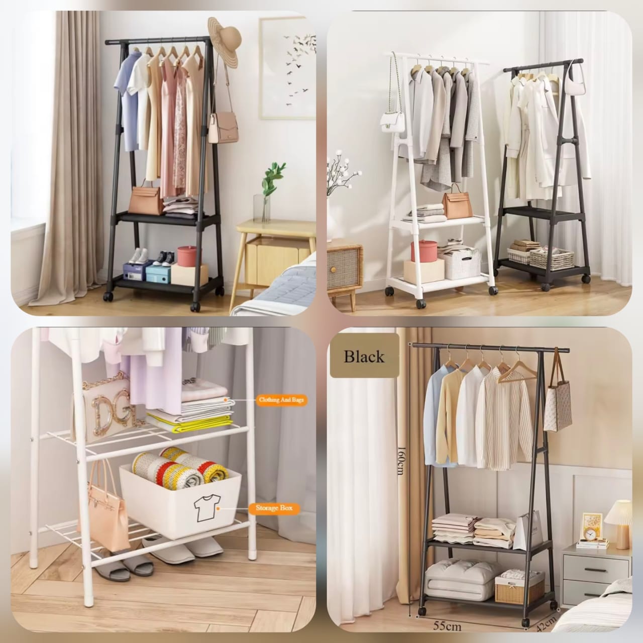 Triangle Attachable Clothes Rack