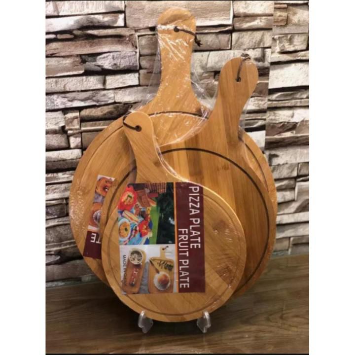 Original Wooden Pizza Serving Tray – Premium Quality