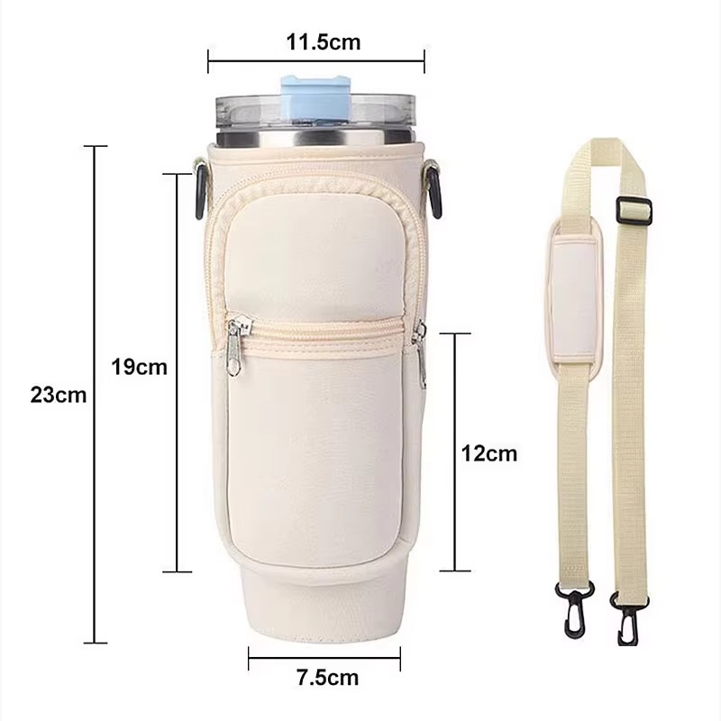 40oz Tumbler Carrier Bag with Shoulder Strap – Mix & Random Colors
